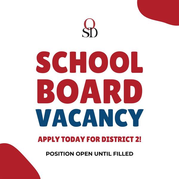  Text image of School Board Vacancy